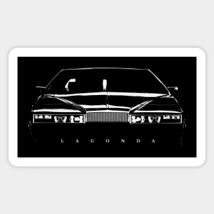 FUTURISTIC 80s LUXURY BRITISH CAR Sticker